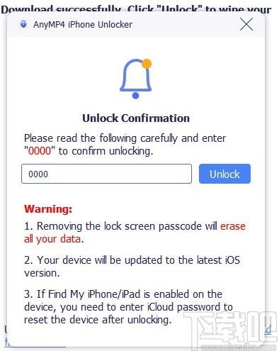 AnyMP4 iPhone Unlocker下载,iPhone手机解锁工具,加密解密,密码删除