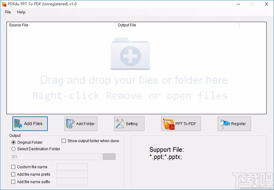 PDFdu PPT To PDF Converter,PPT到PDF,文件转换
