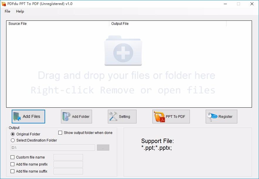 PDFdu PPT To PDF Converter,PPT到PDF,文件转换